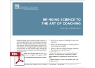 Whitepaper on Bringing Science to the Art of Coaching