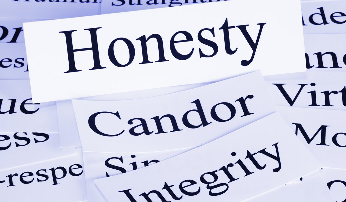Honesty and integrity are key ingredients in developing trust