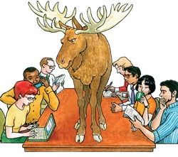 moose on the table